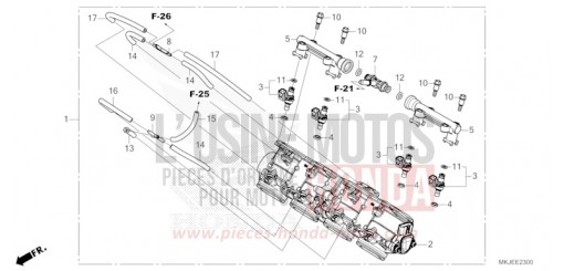 THROTTLE BODY CB1000RAM de 2021
